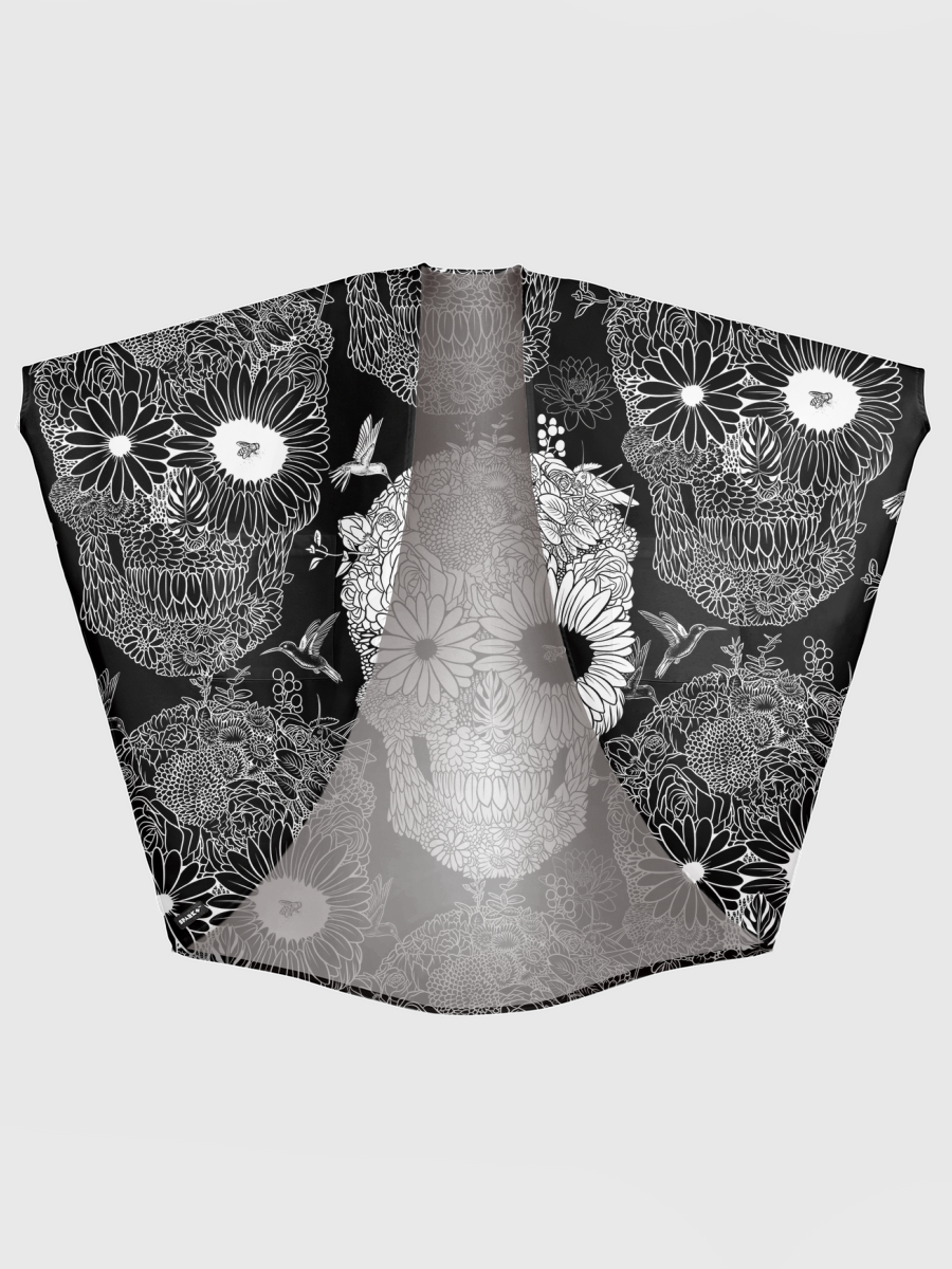 White flower skull