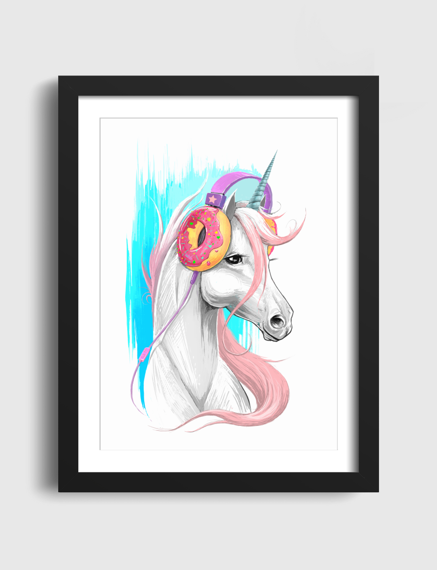 Unicorn in the headphones 