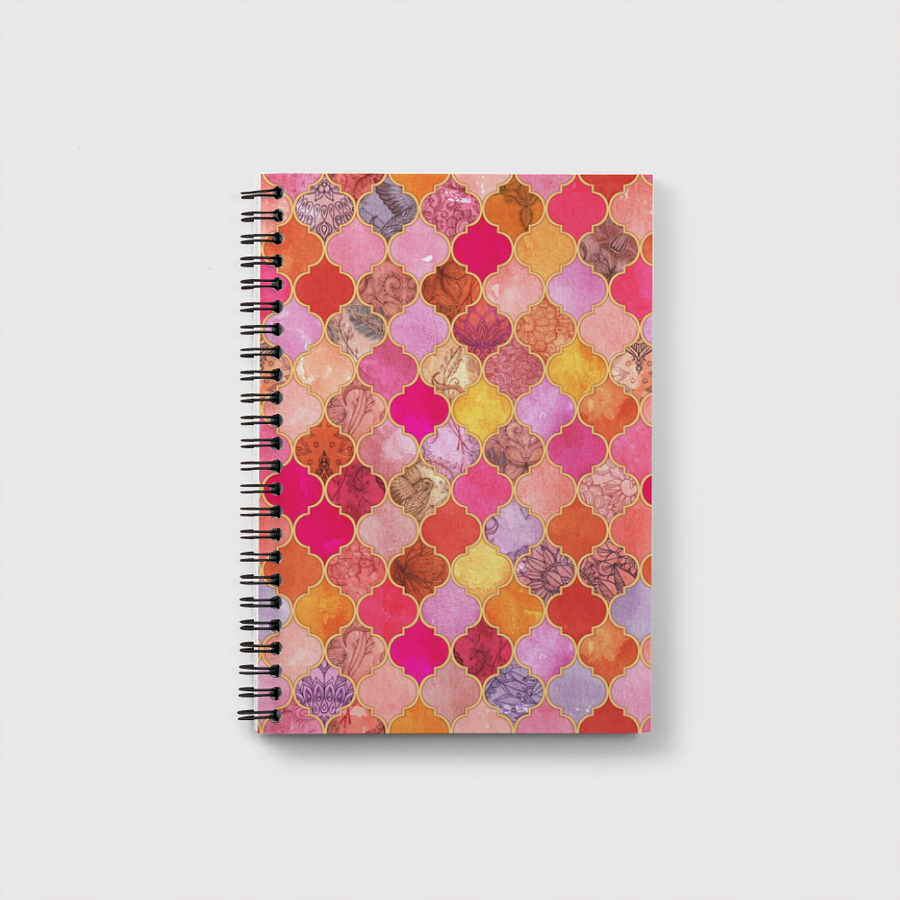 Hot Pink Moroccan Tiles