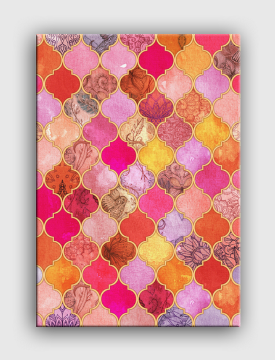 Hot Pink Moroccan Tiles
