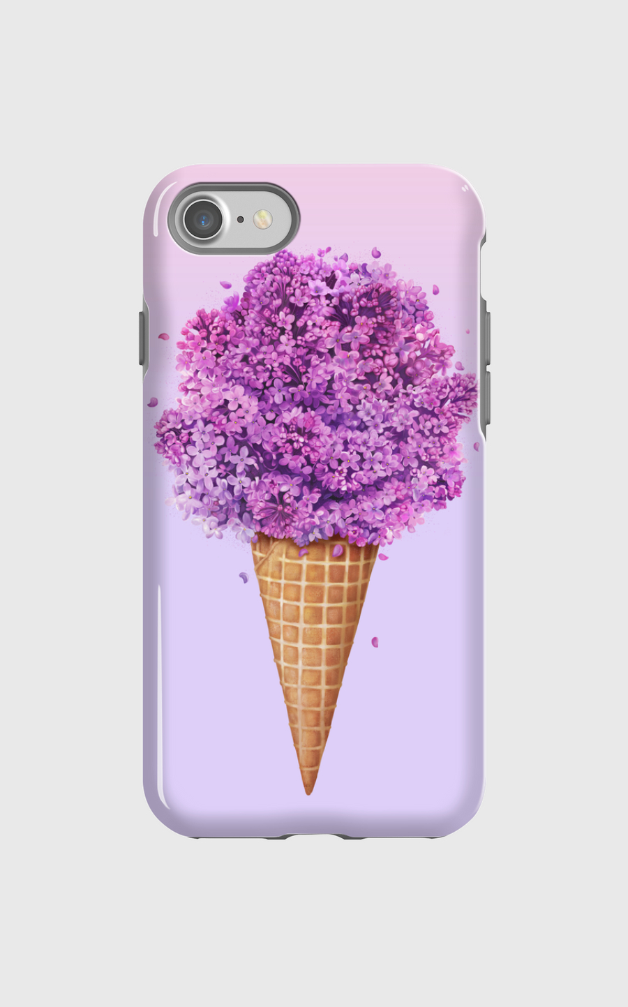 Ice cream with lilac
