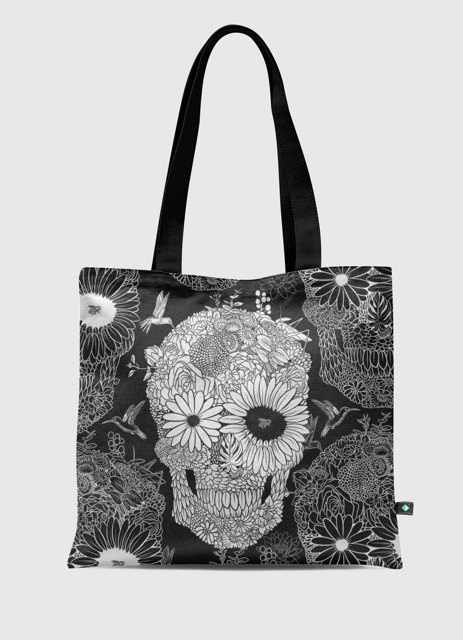 White flower skull