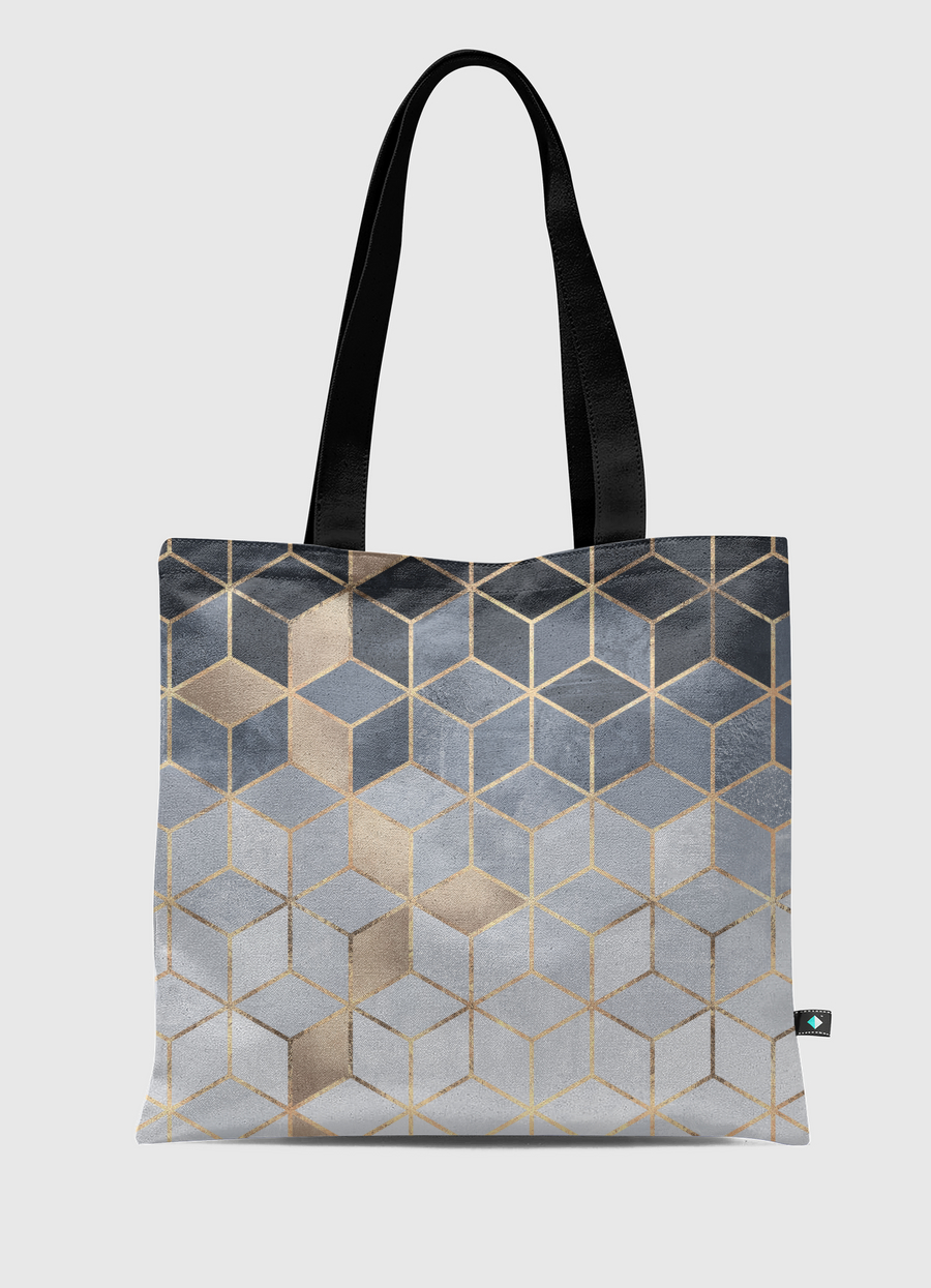 Soft Blue Gradient Cubes