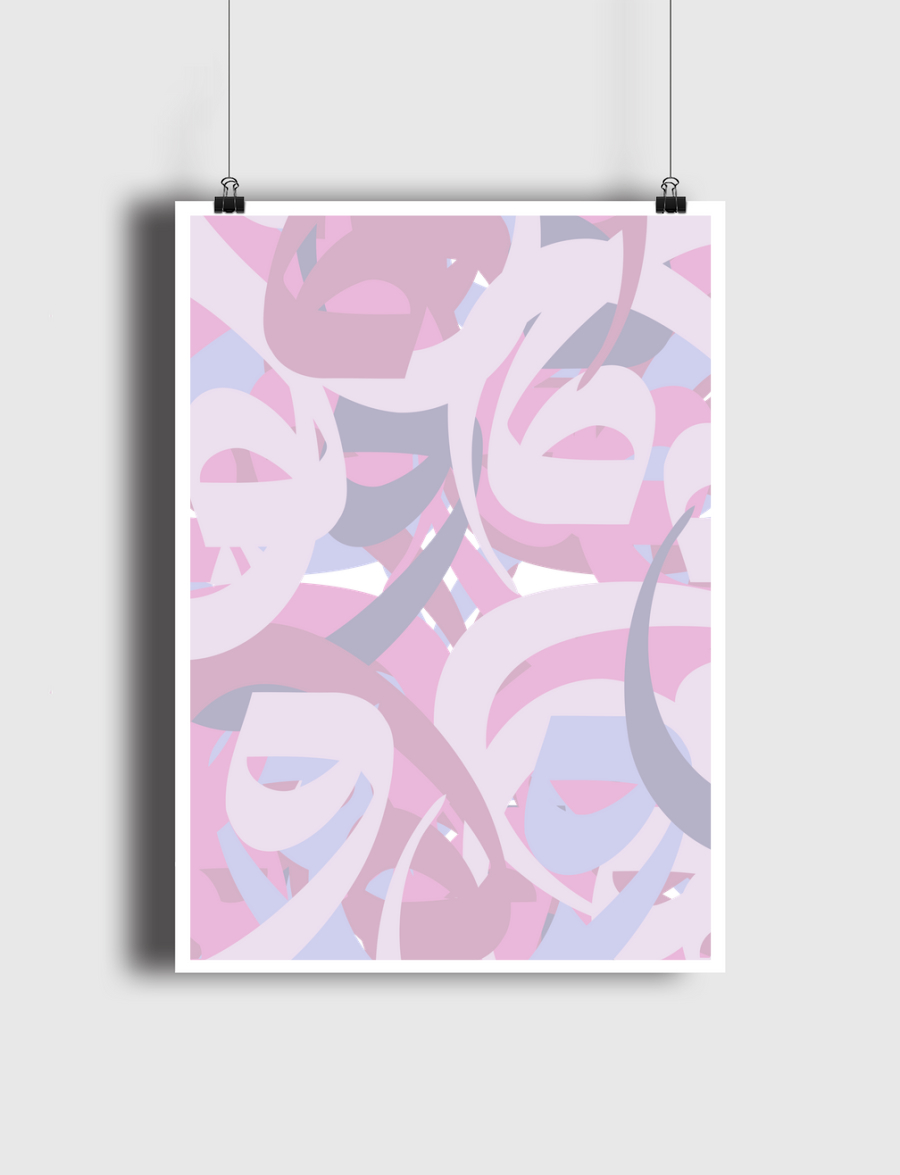 calligraphy pink