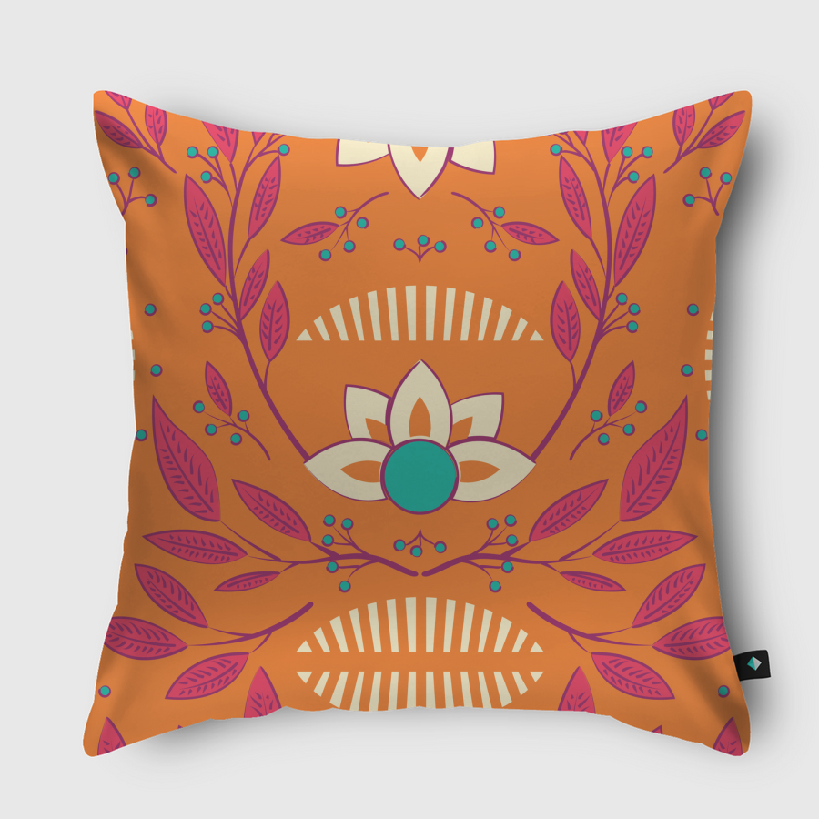 Orange Floral 003