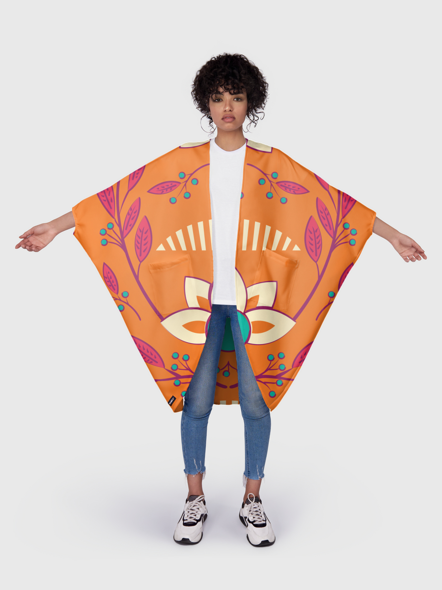 Orange Floral 003