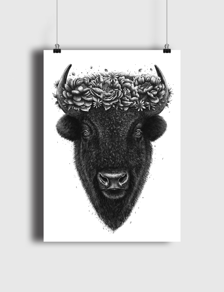 Floral Bison