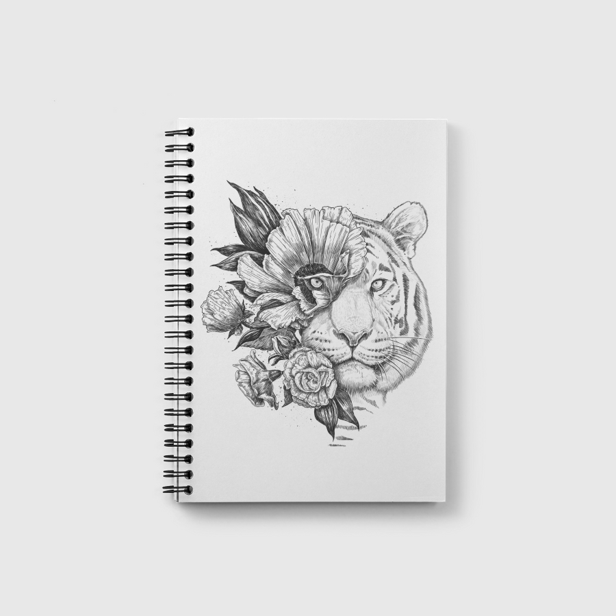 Floral tiger