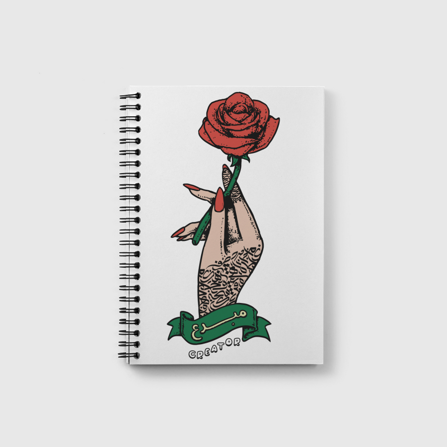 Calligraphy & Roses